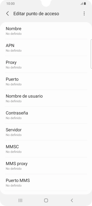 Pulsa Nombre.