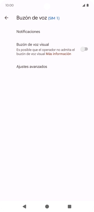 Pulsa Ajustes avanzados.