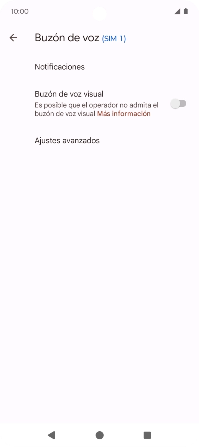 Pulsa Ajustes avanzados.