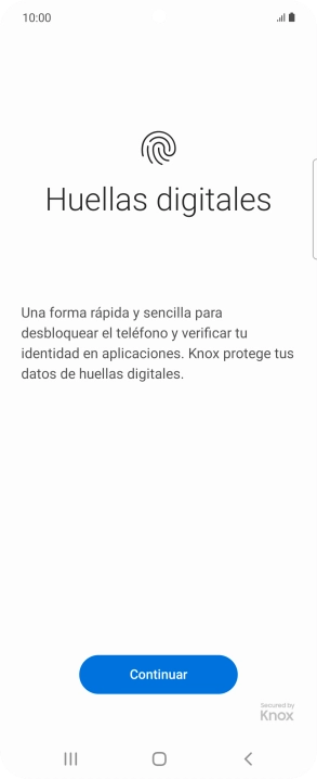 Pulsa Continuar.