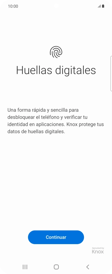 Pulsa Continuar.
