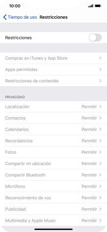 Pulsa el indicador junto a 