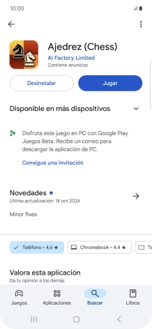 Pulsa la tecla de inicio para terminar y regresar a la pantalla de inicio.