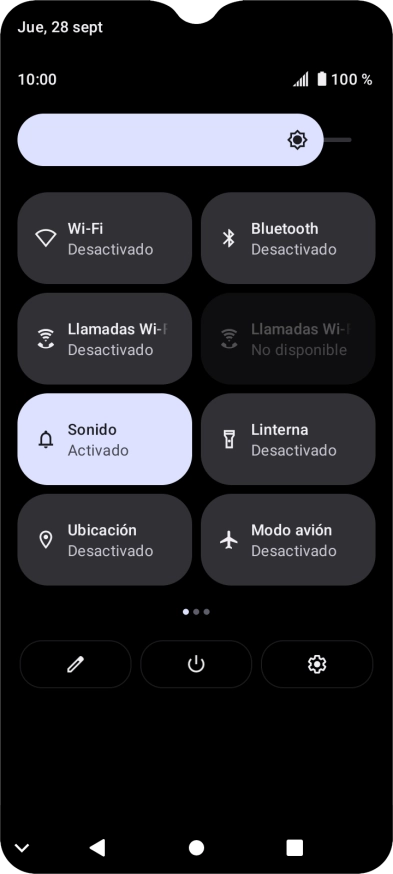 Pulsa el icono de ajustes.
