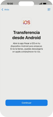 Para transferir contenido a tu teléfono, tienes que haber instalado la app 