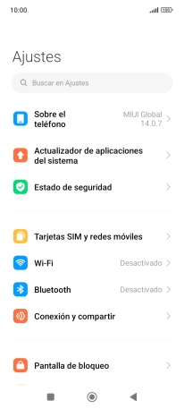 Pulsa Sobre el teléfono.