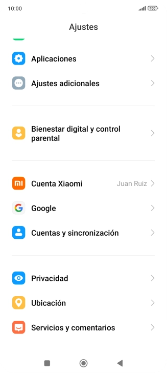 Pulsa Aplicaciones.