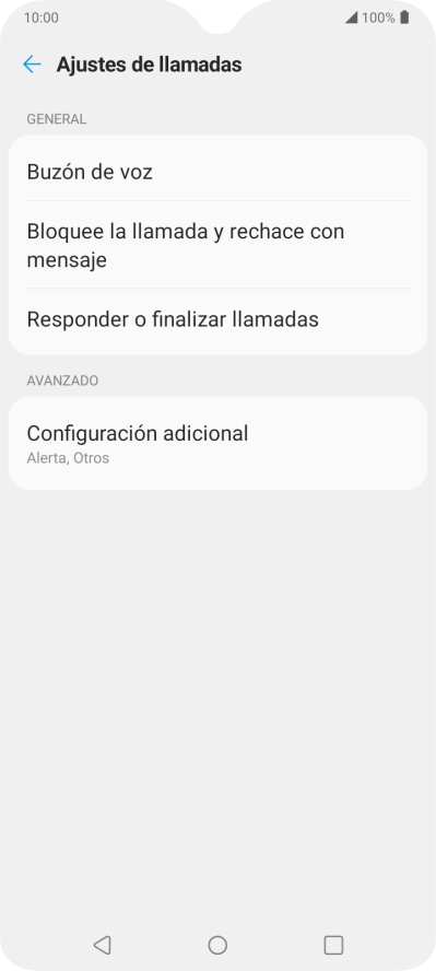 Pulsa Buzón de voz.