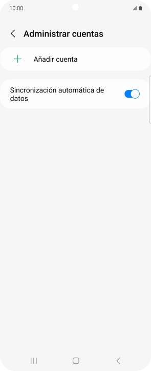 Pulsa Añadir cuenta.