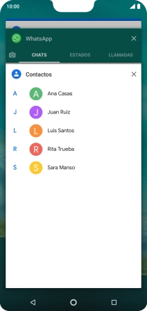 Para cerrar una sola aplicación en ejecución, desliza el dedo hacia la derecha sobre la aplicación deseada.