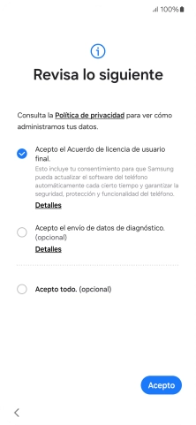 Pulsa Acepto. Pulsa Acepto.
