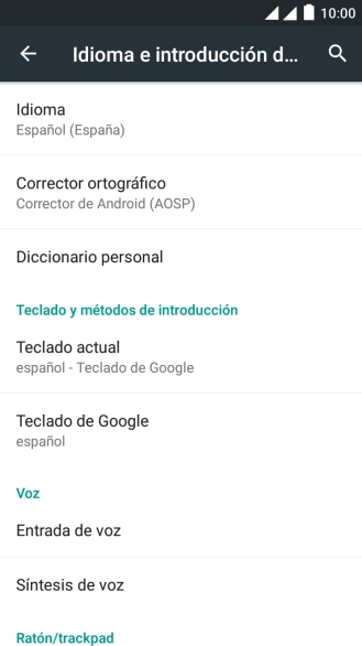 Pulsa Teclado de Google.