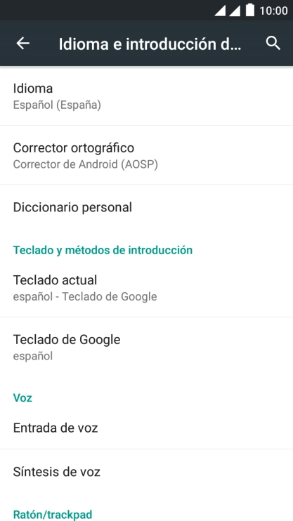 Pulsa Teclado de Google.