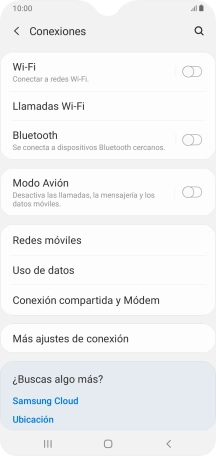Pulsa Redes móviles.