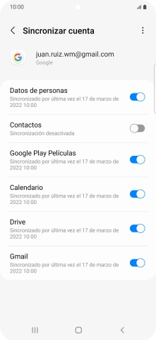 Pulsa el indicador junto a 