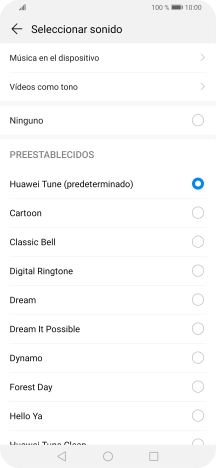 Pulsa Música en el dispositivo.