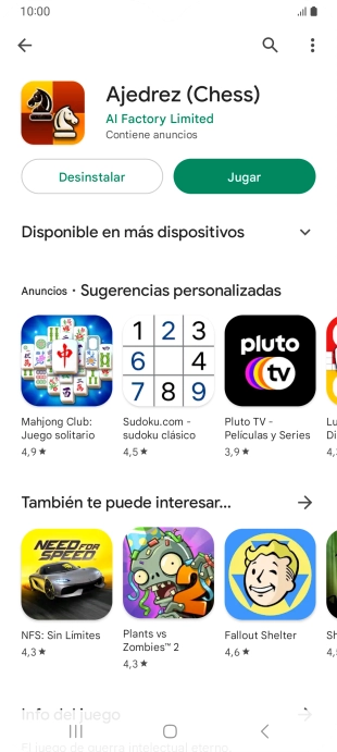 Pulsa la tecla de inicio para terminar y regresar a la pantalla de inicio.