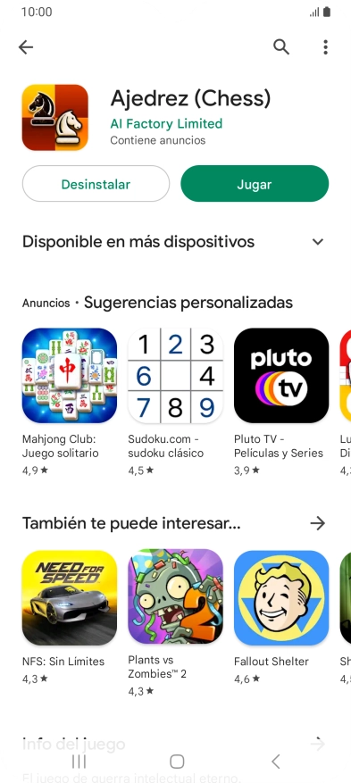 Pulsa la tecla de inicio para terminar y regresar a la pantalla de inicio.