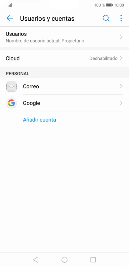 Pulsa el icono de menú.