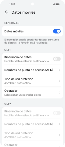 Pulsa el indicador junto a 