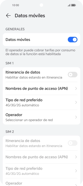 Pulsa el indicador junto a 