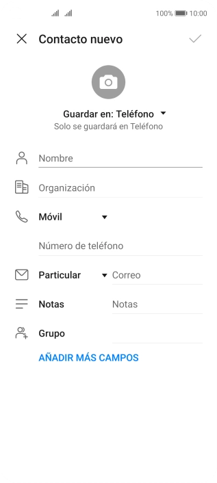 Pulsa la lista desplegable de la guía.