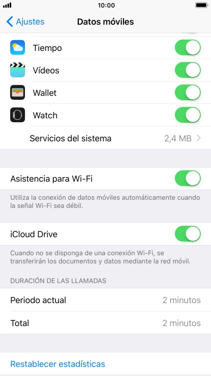Pulsa el indicador junto a 