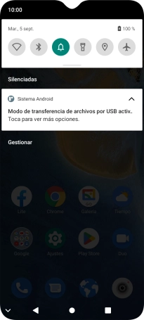 Pulsa Toca par ver más opciones..