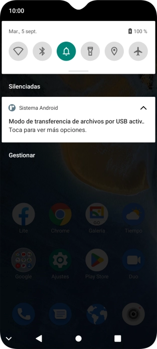 Pulsa Toca par ver más opciones..