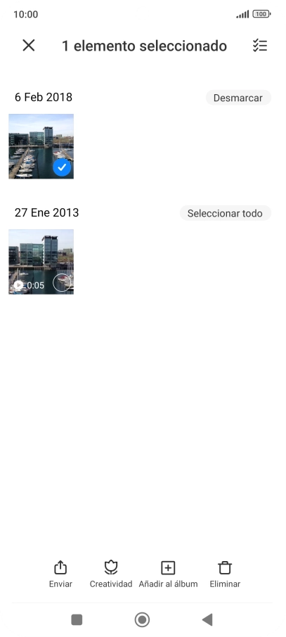 Pulsa el icono de seleccionar todo.