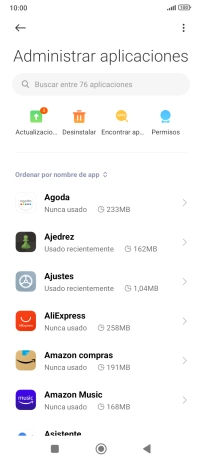 Pulsa la app deseada.