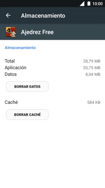 Pulsa BORRAR CACHÉ.