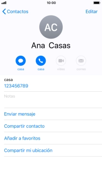Pulsa la tecla de inicio para terminar y regresar a la pantalla de inicio.