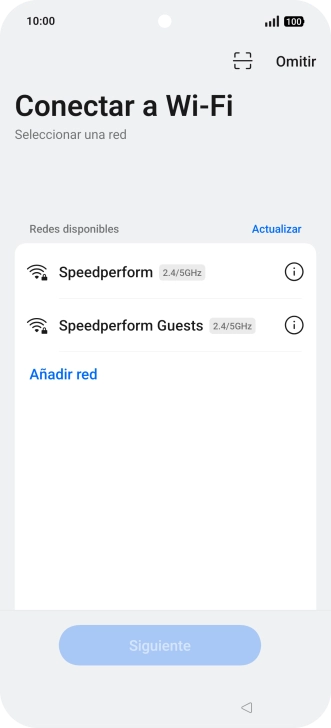 Pulsa la red wifi deseada.