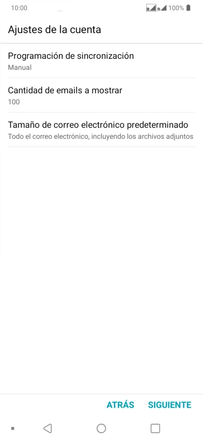 Pulsa Programación de sincronización.