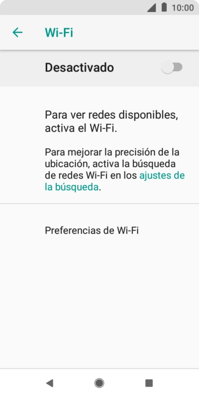 Pulsa el indicador para activar la función.