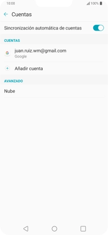 Pulsa la cuenta deseada. Pulsa la cuenta deseada.