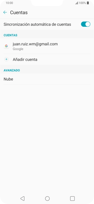 Pulsa la cuenta deseada. Pulsa la cuenta deseada.