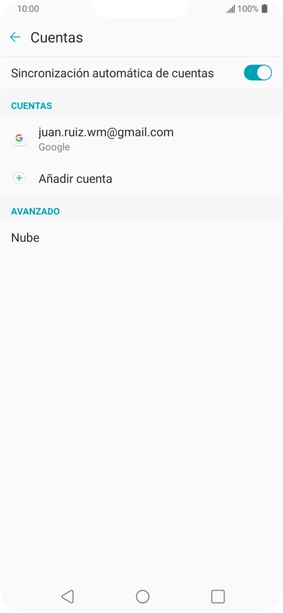 Pulsa la cuenta deseada. Pulsa la cuenta deseada.