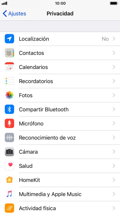 Pulsa Localización.