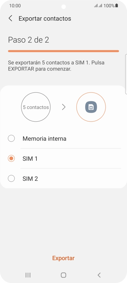 Pulsa Exportar. Pulsa Exportar.