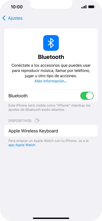 Pulsa el dispositivo Bluetooth deseado y sigue las indicaciones de la pantalla para vincular el dispositivo al teléfono.