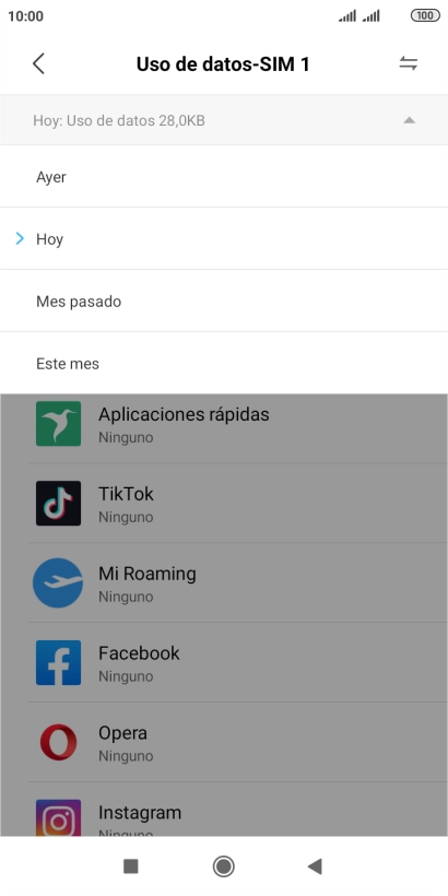 Pulsa el ajuste deseado.