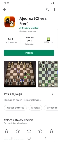 Pulsa Instalar y sigue las indicaciones de la pantalla para instalar la app.