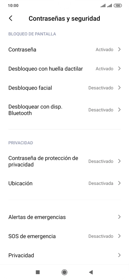 Pulsa Contraseña.