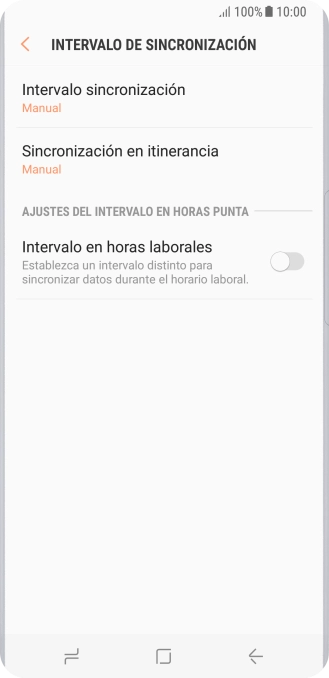 Pulsa Intervalo sincronización.