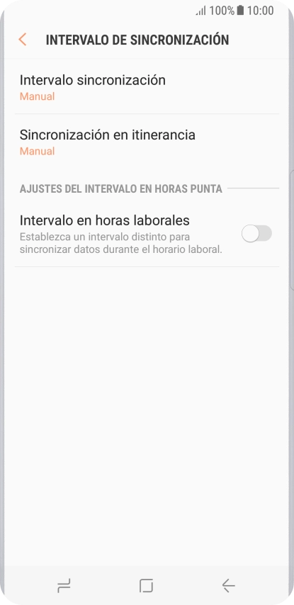 Pulsa Intervalo sincronización.