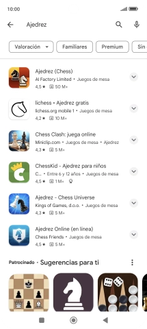 Pulsa la app deseada.