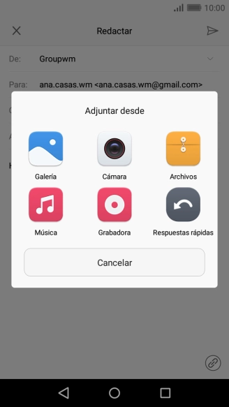 Pulsa Archivos y desplázate a la carpeta deseada.