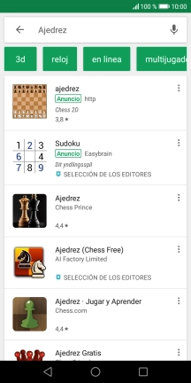 Pulsa la app deseada.
